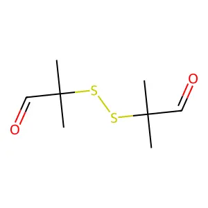 Propanal, 2,2'-dithiobis[2-methyl- structure