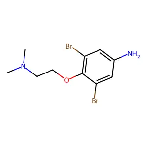 3,5-二溴-4-[2-(二甲氨基)乙氧基]苯胺 structure