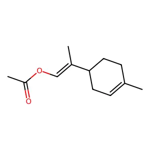 2-(4-甲基-3-环己烯-1-基)丙烯基乙酸酯 structure
