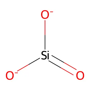 Silicate (SiO32-) structure