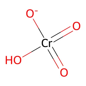 Chromate (CrO42-), hydrogen structure