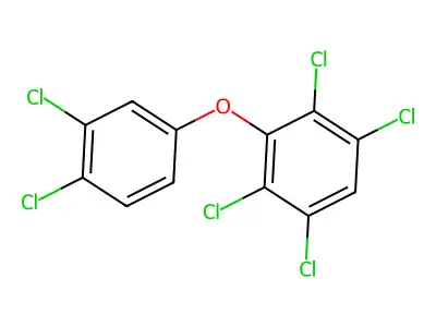 2,3,3',4',5,6-六氯二苯醚 structure
