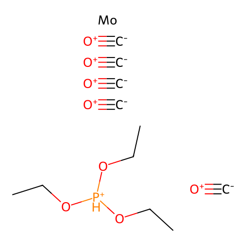Molybdenum, pentacarbonyl(triethylphosphite-p-)- structure