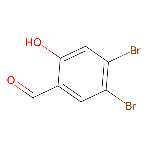 4,5-Dibromo-2-hydroxybenzaldehyde structure