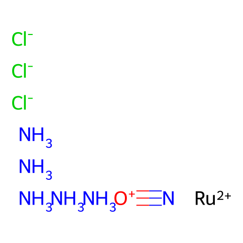 亚硝酰五氨合钌(3+)三氯化物 structure