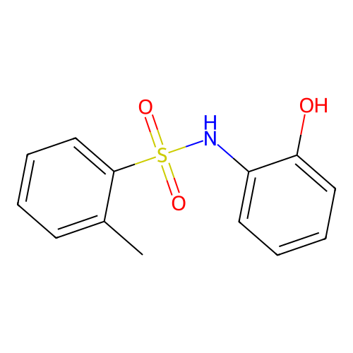 N-(2-hydroxyphenyl)-2-methylbenzenesulfonamide structure