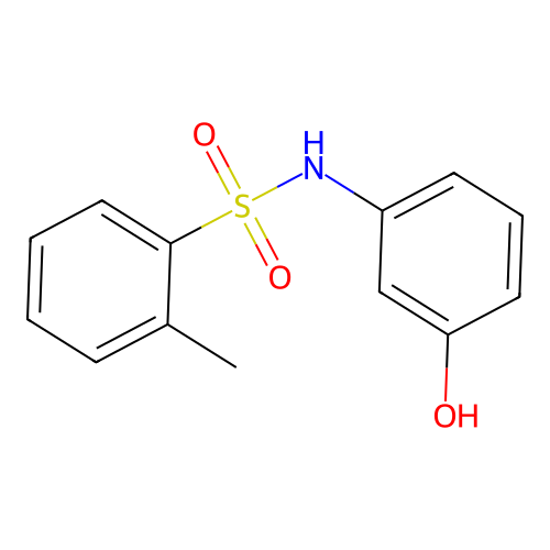N-(3-hydroxyphenyl)-2-methylbenzenesulfonamide structure