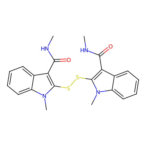 dithiobis(1H-indoles) deriv. 3 structure