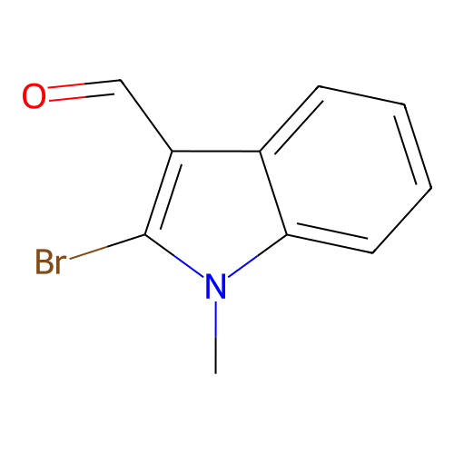 2-溴-1-甲基吲哚-3-甲醛 structure