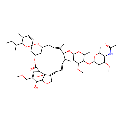 Avermectin A1a, 4''-(acetylamino)-5-O-demethyl-4''-deoxy-26-methoxy-, (4''R)- structure