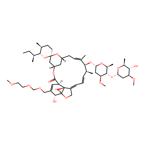 Avermectin A1a, 22,23-dihydro-5-O-demethyl-26-((2-methoxyethoxy)methoxy)- structure