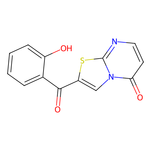 2-(2-Hydroxybenzoyl)-5H-thiazolo[3,2-a]pyrimidin-5-one structure