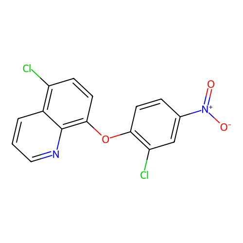 5-Chloro-8-(2-chloro-4-nitrophenoxy)quinoline structure