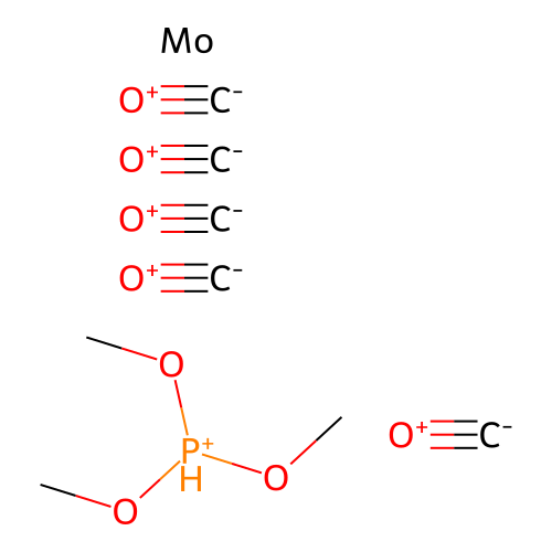 Molybdenum, pentacarbonyl(trimethylphosphite-p)- structure