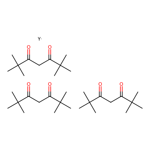 2,2,6,6-Tetramethylheptane-3,5-dione;yttrium structure