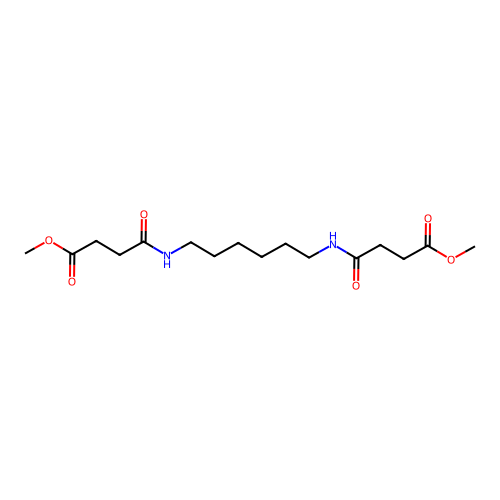 N,N'-Hexamethylenebis(methyl succinamate) structure