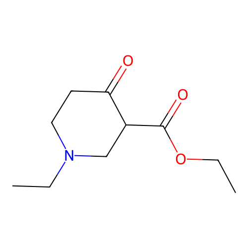 Ethyl 1-ethyl-4-oxopiperidine-3-carboxylate structure