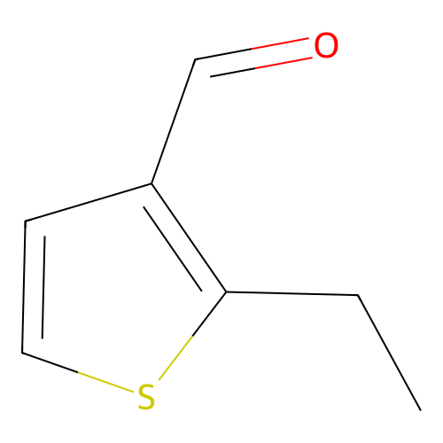 2-Ethylthiophene-3-carbaldehyde structure