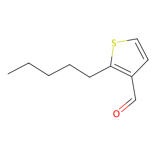 2-Pentyl-3-formylthiophene structure