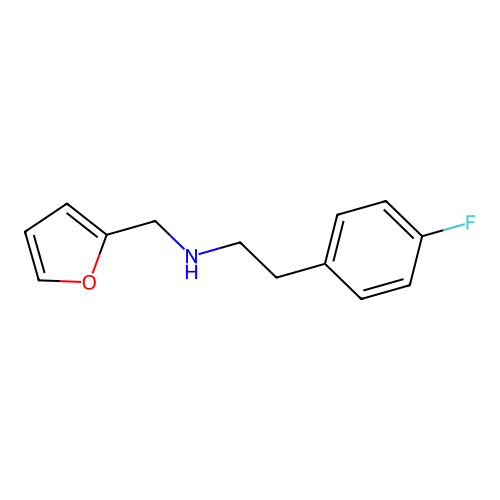2-(4-fluorophenyl)-N-(furan-2-ylmethyl)ethanamine structure