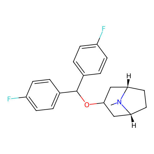 3alpha-Bis(4-fluorophenyl)methoxytropane structure