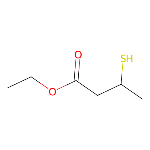 Ethyl 3-mercaptobutyrate structure
