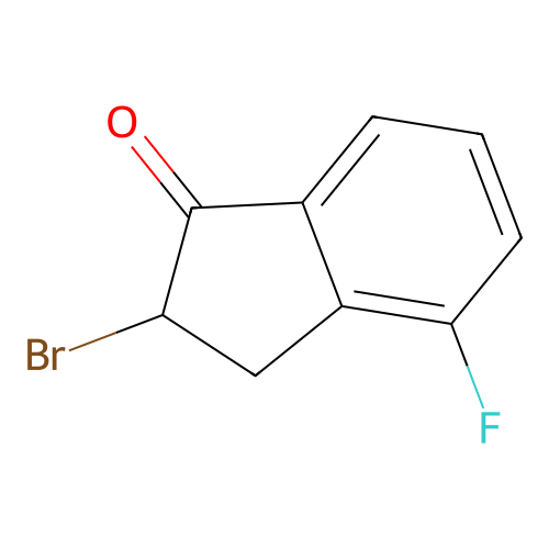 2-Bromo-2,3-dihydro-4-fluoro-1H-inden-1-one structure