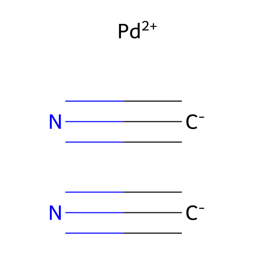 氰化钯 structure