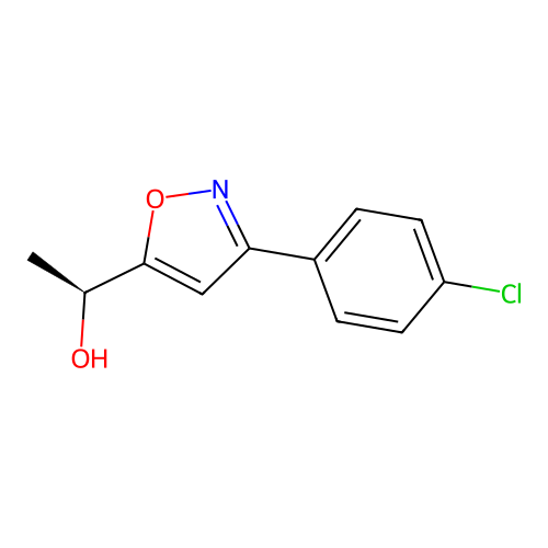 (1S)-1-[3-(4-chlorophenyl)-1,2-oxazol-5-yl]ethan-1-ol structure