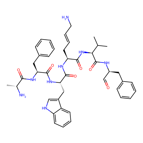 Cyclo(ala-phe-trp-lys-val-phe) structure