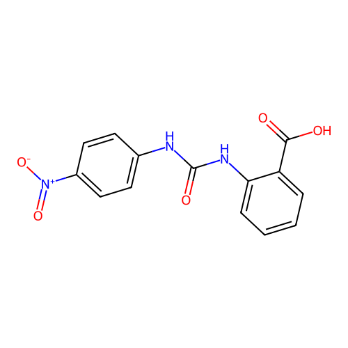 Benzoic acid, 2-[[[(4-nitrophenyl)amino]carbonyl]amino]- structure