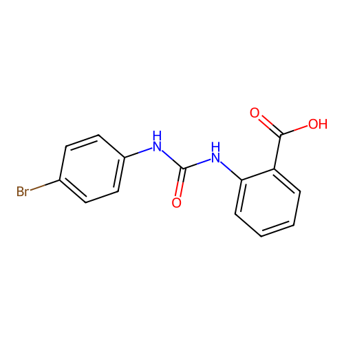 Benzoic acid, 2-[[[(4-bromophenyl)amino]carbonyl]amino]- structure