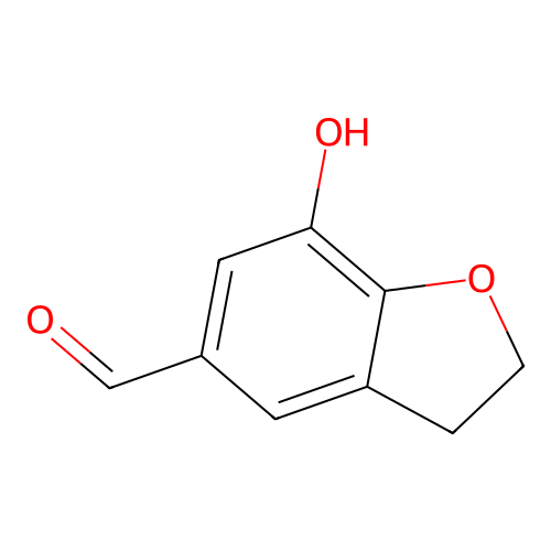 7-Hydroxy-2,3-dihydrobenzofuran-5-carbaldehyde structure