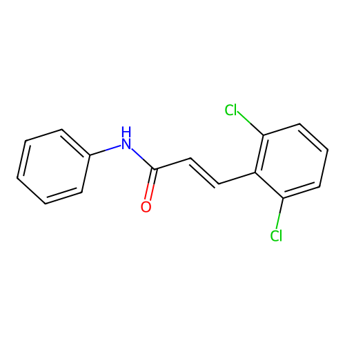 3-(2,6-dichlorophenyl)-N-phenylacrylamide structure
