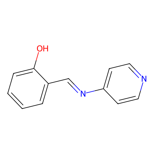 N-(2-hydroxybenzylidene)pyridin-4-amine structure