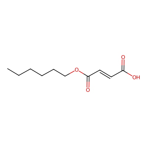 (2E)-4-(Hexyloxy)-4-oxo-2-butenoic acid structure