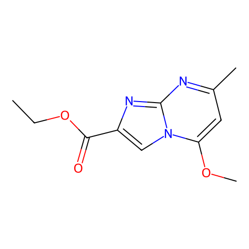 Ethyl 5-methoxy-7-methylimidazo[1,2-a]pyrimidine-2-carboxylate structure