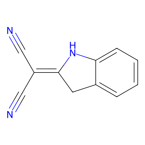1,3-dihydro-2H-indol-2-ylidenepropanedinitrile structure