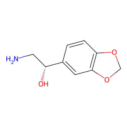 (1S)-2-amino-1-(1,3-dioxaindan-5-yl)ethan-1-ol structure