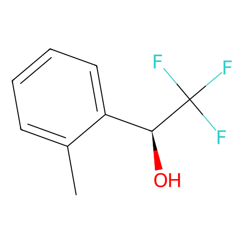 (1S)-2,2,2-trifluoro-1-(2-methylphenyl)ethan-1-ol structure