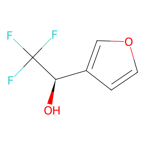 (1R)-2,2,2-trifluoro-1-(furan-3-yl)ethan-1-ol structure