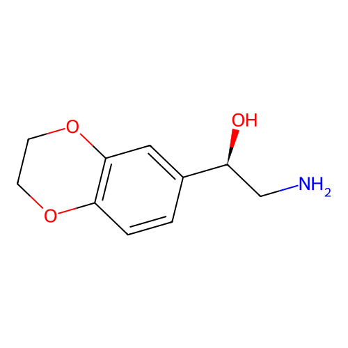 (1R)-2-amino-1-(2,3-dihydro-1,4-benzodioxin-6-yl)ethan-1-ol structure