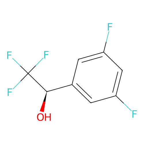 (1R)-1-(3,5-difluorophenyl)-2,2,2-trifluoroethan-1-ol structure