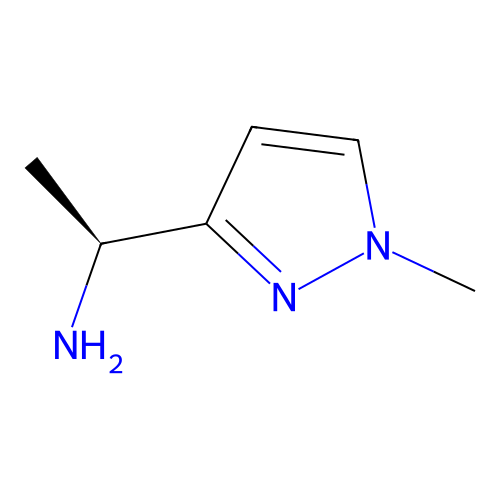 (S)-1-(1-Methyl-1H-pyrazol-3-yl)ethanaMine structure