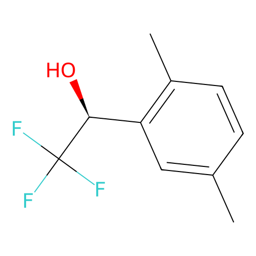 (1S)-1-(2,5-dimethylphenyl)-2,2,2-trifluoroethan-1-ol structure
