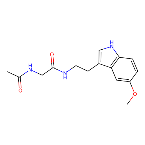 2-(Acetylamino)-N-[2-(5-methoxy-1H-indol-3-yl)ethyl]acetamide structure