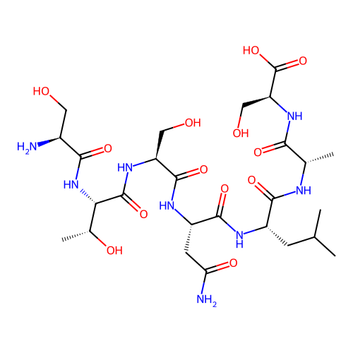 L-Serine, L-seryl-L-threonyl-L-seryl-L-asparaginyl-L-leucyl-L-alanyl- structure
