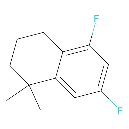 6,8-difluoro-4,4-dimethyl-2,3-dihydro-1H-naphthalene structure
