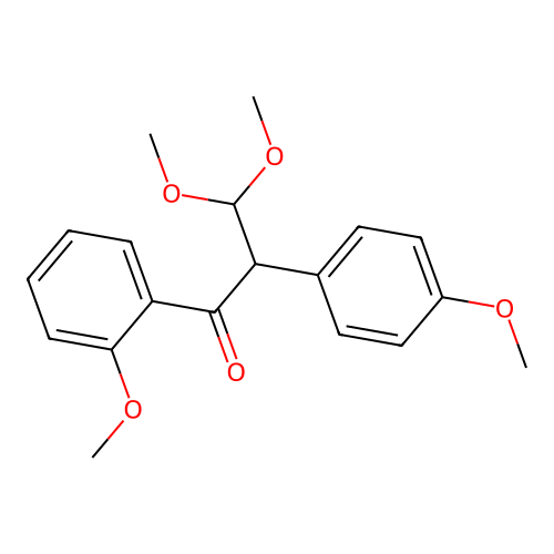 1-Propanone, 3,3-dimethoxy-1-(2-methoxyphenyl)-2-(4-methoxyphenyl)- structure