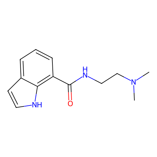 N-[2-(dimethylamino)ethyl]-1H-indole-7-carboxamide structure